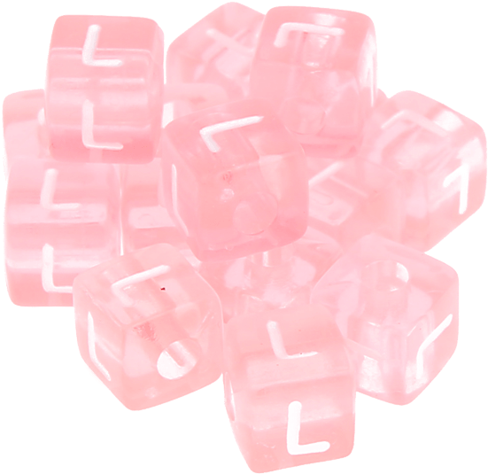 580 Cubos Acrílicos Rosados - Plastic (550x550), Png Download