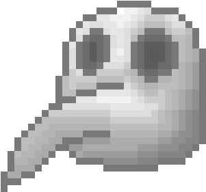 Plague Mask - Fnaf Puppet Pixel Art (660x350), Png Download