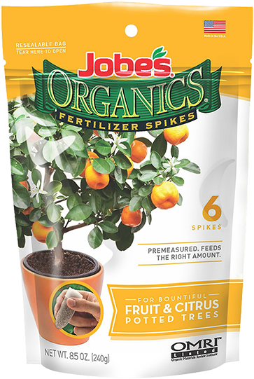 Jobe's Organics Fertilizer Spike Container Grown Fruit - Jobe S Organics Fruit Citrus Tree Fertilizer Spikes (553x553), Png Download
