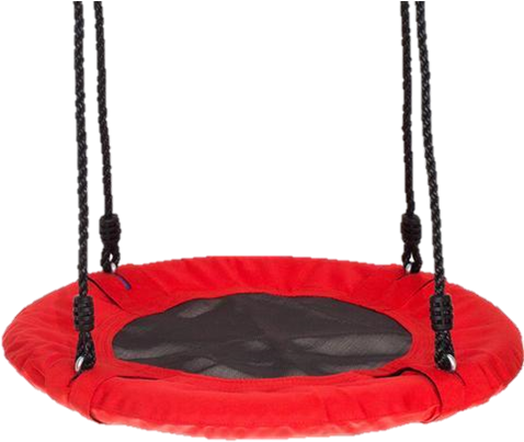 Fabric 24" Saucer Swing, Red - Red Swing (478x477), Png Download