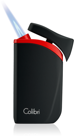 Colibri Falcon Single Jet Flame Cigar Lighter - Colibri Falcon Angled Flame Lighter - Black & Blue (700x700), Png Download