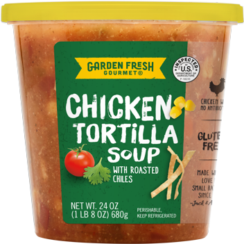 Chicken Tortilla Soup With Roasted Chiles - Waitrose Soup (500x350), Png Download