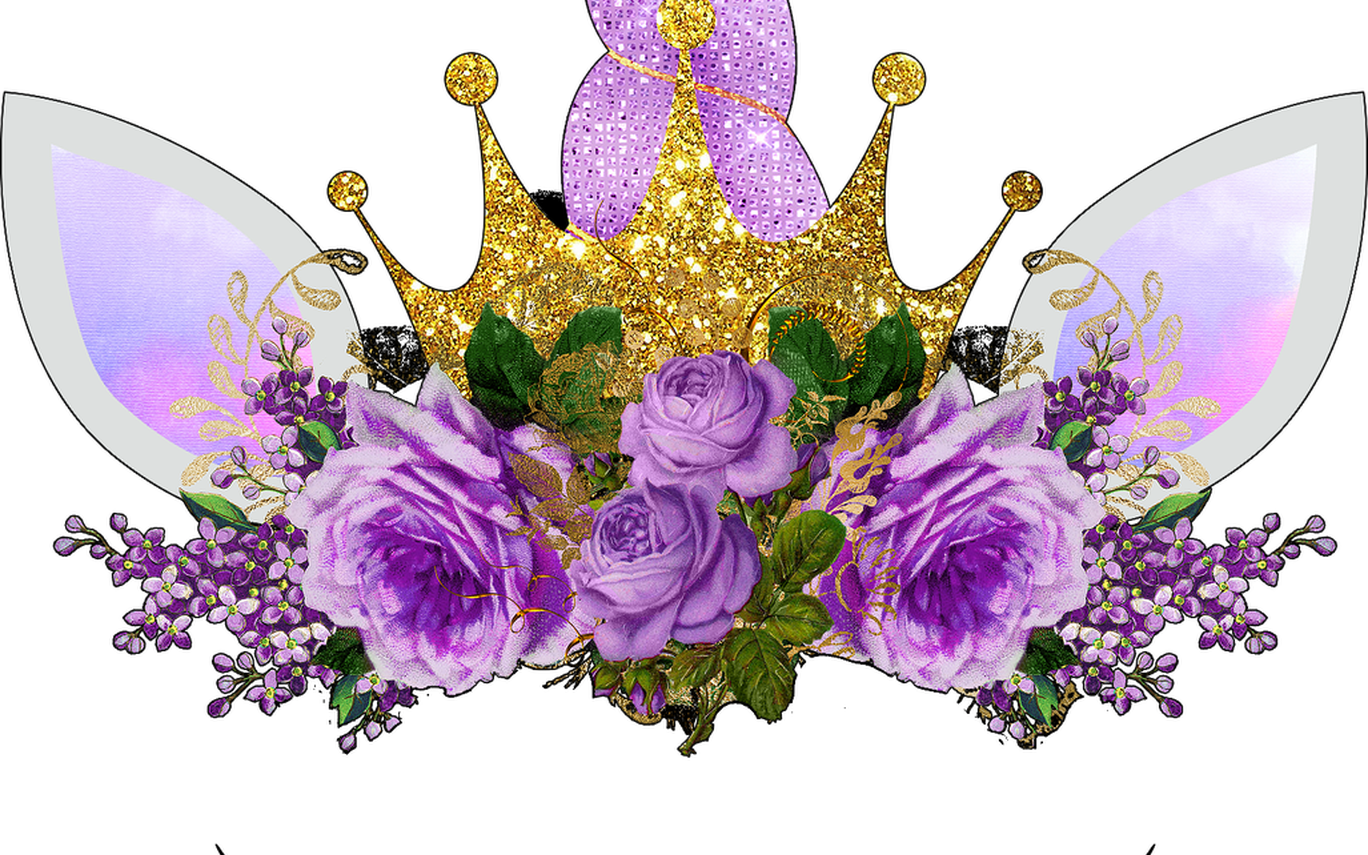 Fancy Unicorn Purple Ready To Press Transfer Blue Phoenix Cuerno De Unicornio Png Full Size Png Download Seekpng
