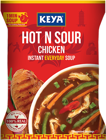 Keya Hot And Sour Chicken Soup (360x450), Png Download