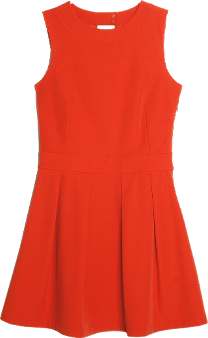 Vestido Coral Espalda Descubierta - Lk Bennett Eugenia Dress (418x678), Png Download