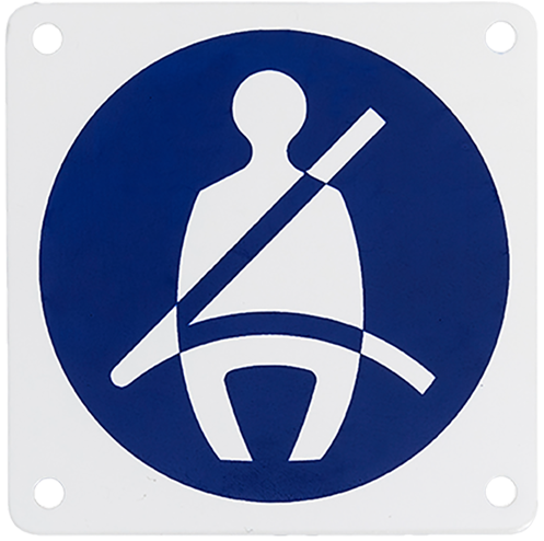 Pictogram - Seat Belt Must Be Worn Sign (800x747), Png Download