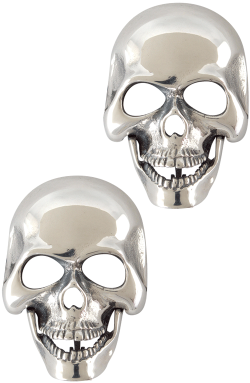 Jeff Deegan Large Skull Cufflinks - Pinto Ranch (544x800), Png Download