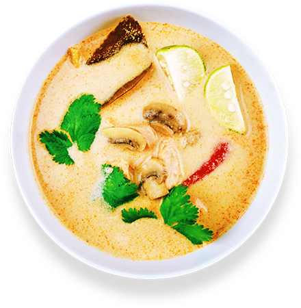 Thai Chicken Coconut - Asian Soups (500x500), Png Download