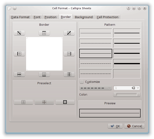 The Border Page Lets You Set The Appearance Of The - Tab (684x618), Png Download