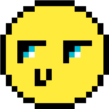 Sad Face Smiley 6089 Source - Pixel Art Smiley (592x592), Png Download