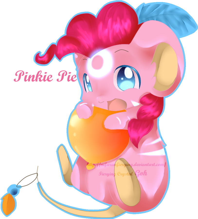Fierying, Balloon, Cute, Mouse, Pinkie Pie, Safe, Shaman, - Dunleith (900x900), Png Download