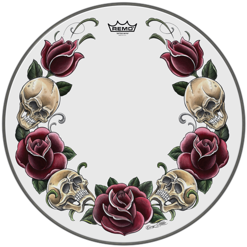 Powerstroke® P3 Skyndeep® Bass Drumhead - Remo Tattoo Skins (535x535), Png Download