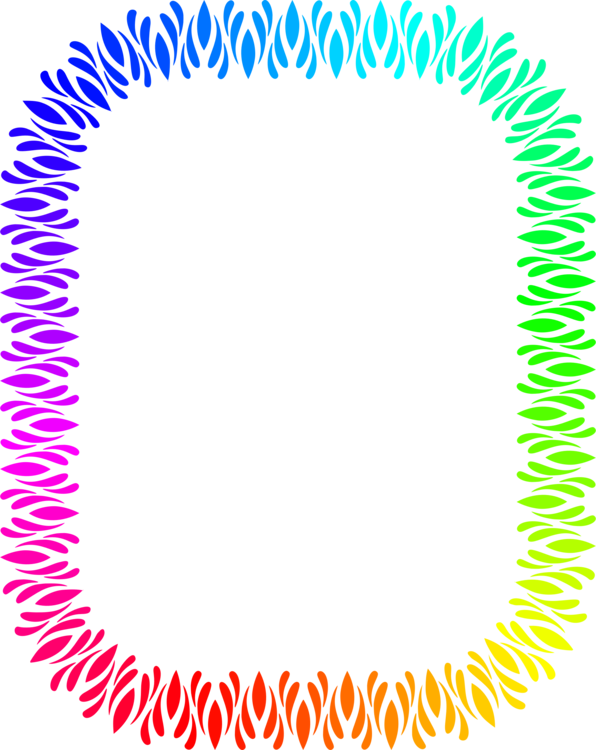 Borders And Frames Picture Frames Decorative Arts Ornament - Flyer Borders (596x750), Png Download