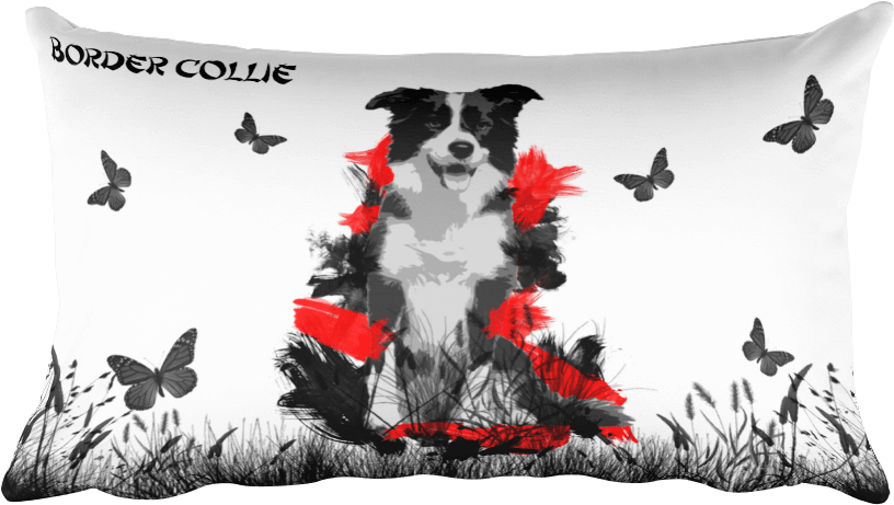 Border Collie Chinese Painting - English Cocker Spaniel (1000x1000), Png Download