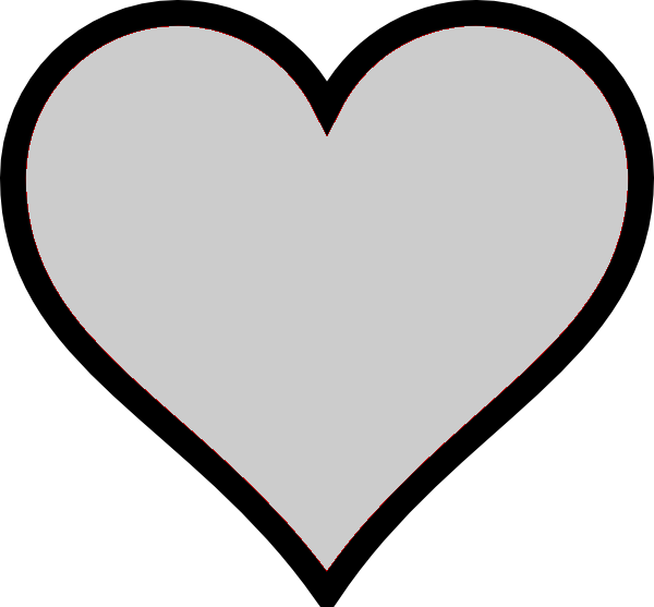 Public Domain Heart Clipart (600x557), Png Download