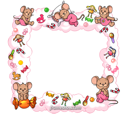 Frame For Baby Girl Png - Picture Frame (416x382), Png Download