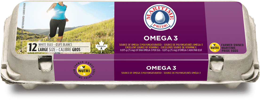 Omega 3 Large White Eggs - Free Run Eggs Canada (1200x600), Png Download