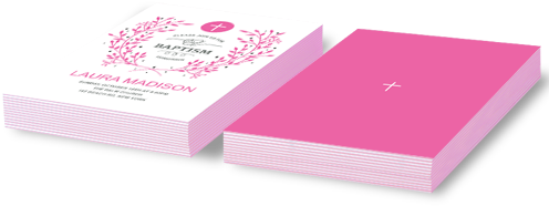 Baby Girl Baptism Invitations - Paper (500x500), Png Download