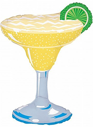 36" Margarita Glass Shape Balloon - Margarita Glass Cut Out (425x583), Png Download
