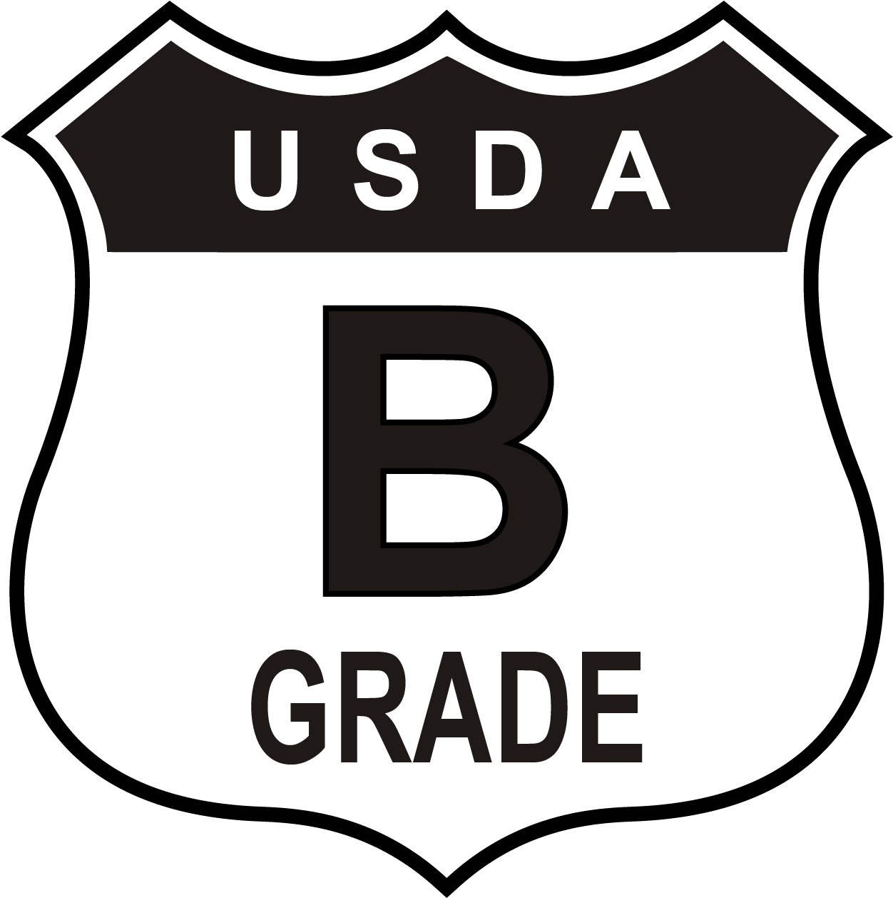 Shell Egg B Grade Bw - Sign (1307x1301), Png Download