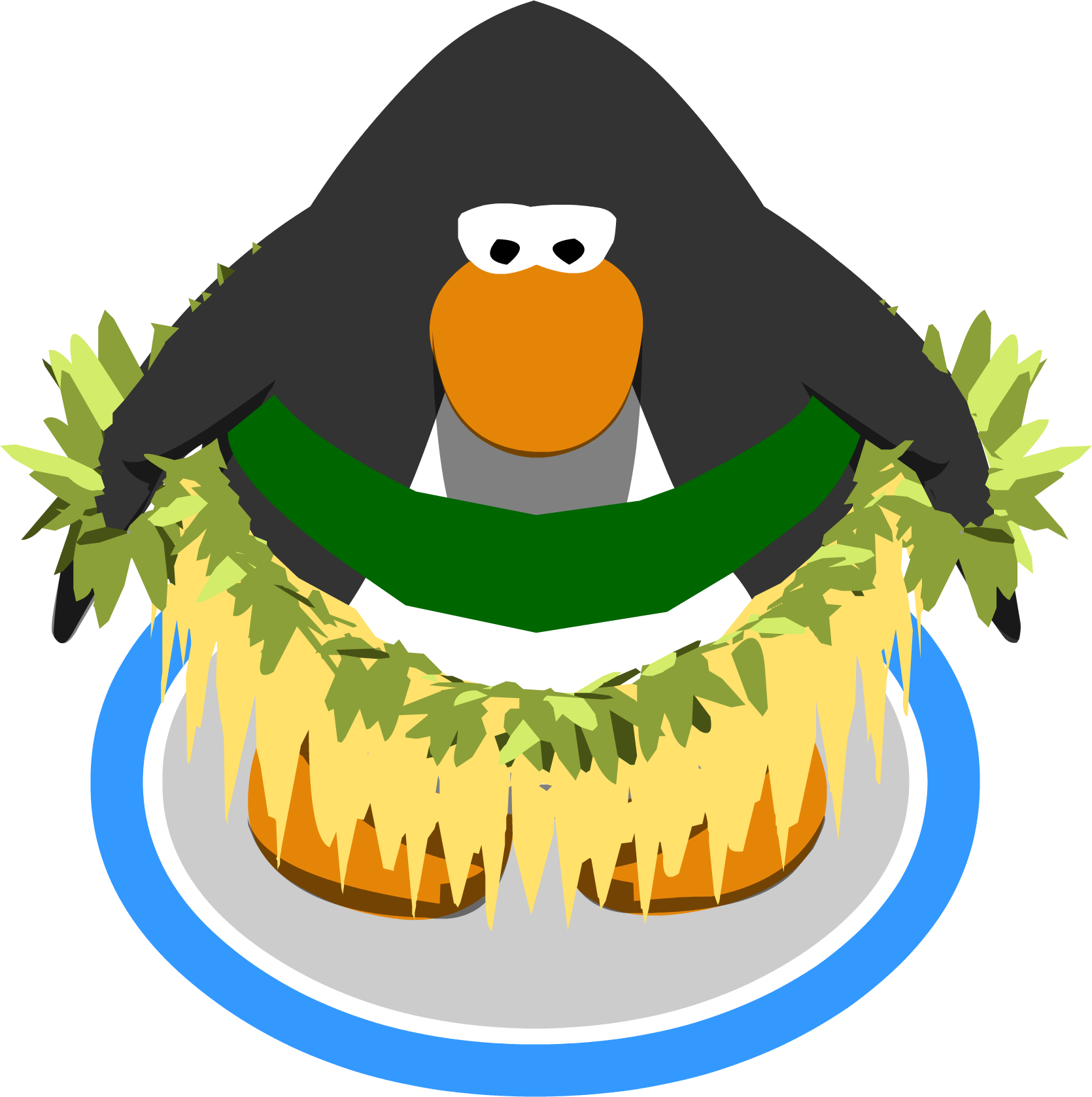 Watermelon Tiki Dress Ig - Club Penguin Vuvuzela (1670x1677), Png Download