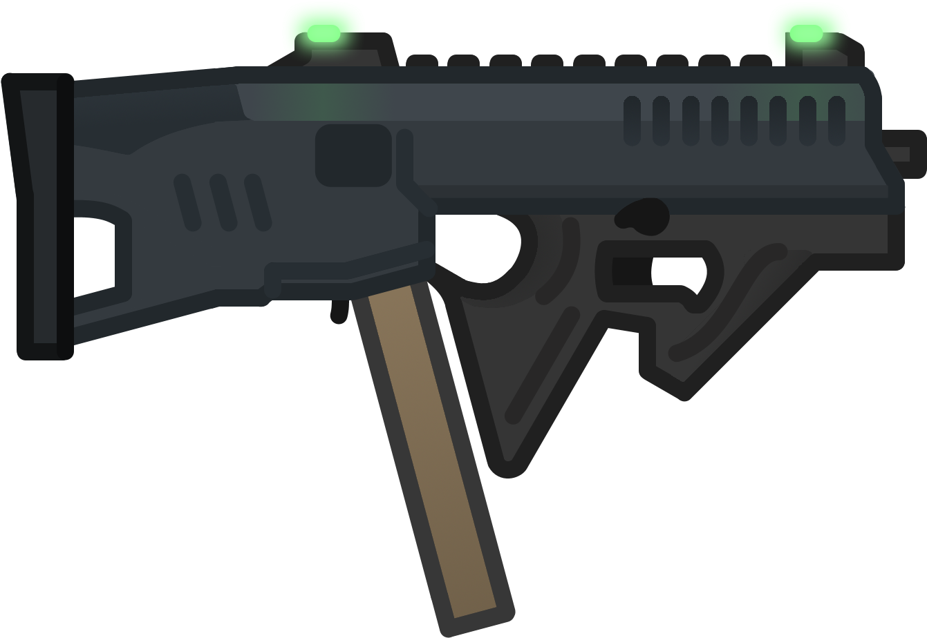 Unknown Artist - Assault Rifle (1686x1111), Png Download