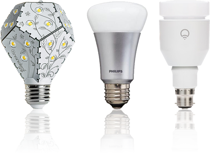 View Larger Image 3 Innovative Led Light Bilbs - Nanoleaf Bloom E27 3000k 1200lm White Leaf Dimmable (800x500), Png Download