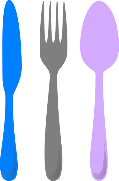 Cutlery Clip Art Png (390x592), Png Download