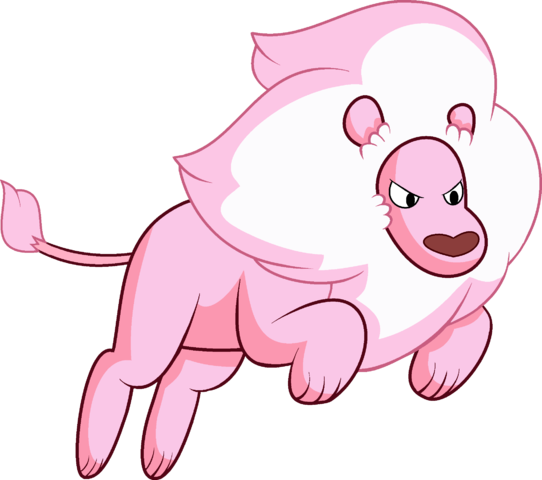 Lion New Pose Glow Mane - Steven Universe Lion Jumping (542x480), Png Download