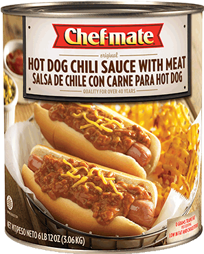 Chef-mate Hot Dog Chili Sauce With Meat 6 X 108 Ounces - Chef Mate Chili (380x380), Png Download