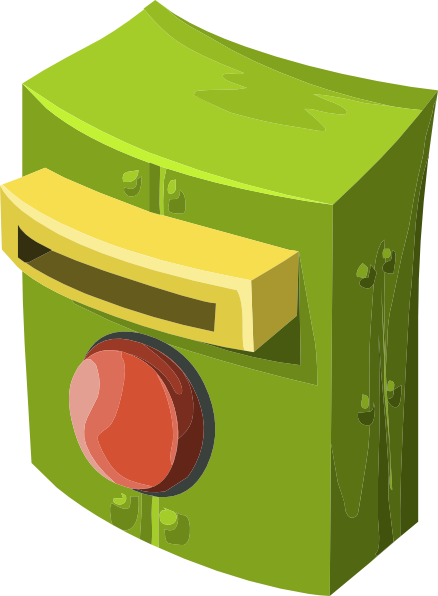 How To Set Use Game Teleporter Coin Box Clipart - Clip Art (438x596), Png Download