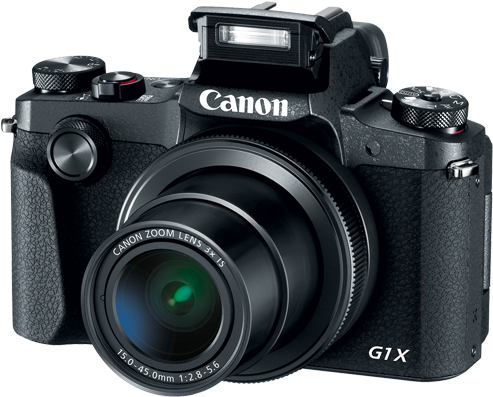 Canon Powershot G1 X Mark Iii Digital Camera In Black (675x450), Png Download