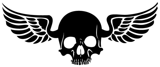 Winged Skull Cool Stickers, Graffiti, Decals, Skull, - Pgr Replacement Shield Visor For Arai Super Adsis L-type (644x272), Png Download