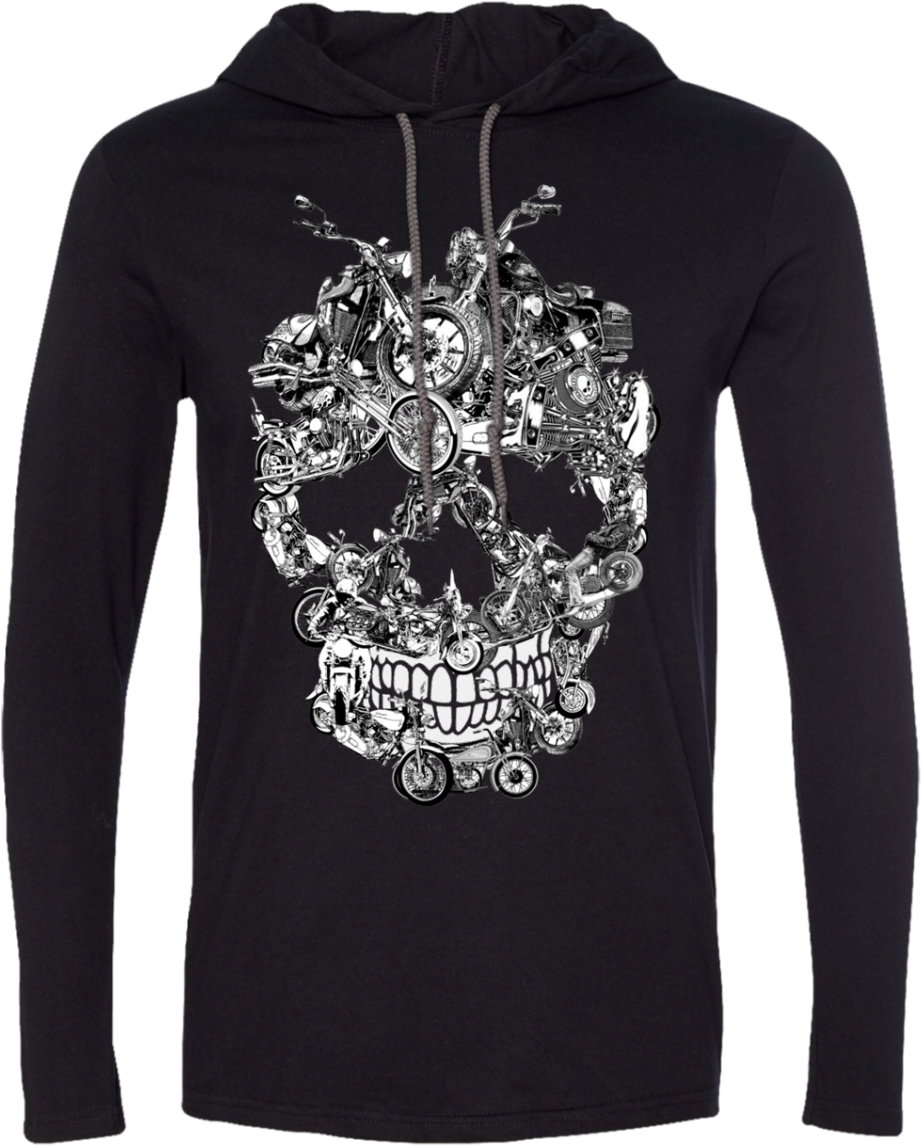 Bikers Skull Men Hoodie - Am A February Girl Girl Shirt (1155x1155), Png Download