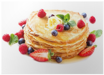 Pancake With Berries - G&m Kitchen Essentials Professional Crepe Maker (400x400), Png Download