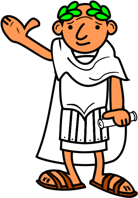 Ancient Greeks - Roman Clip Art (556x675), Png Download