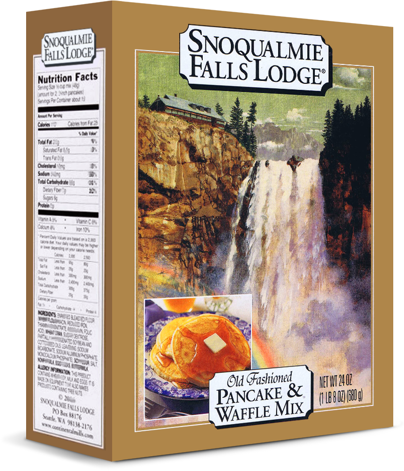 Old Fashioned Pancake And Waffle Mix - Snoqualmie Falls Lodge Pancake & Waffle Mix, 24 (799x970), Png Download