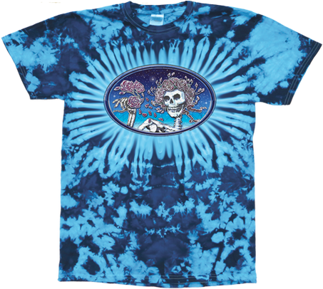 Grateful Dead Skull And Roses (498x435), Png Download