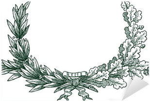 Oak Wreath (400x400), Png Download
