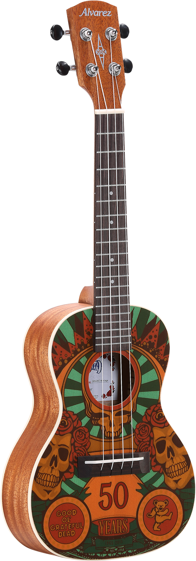 The Alvarez Grateful Dead - Kala Ka-ce Mahogany Concert Ukulele, Satin (1840x2000), Png Download