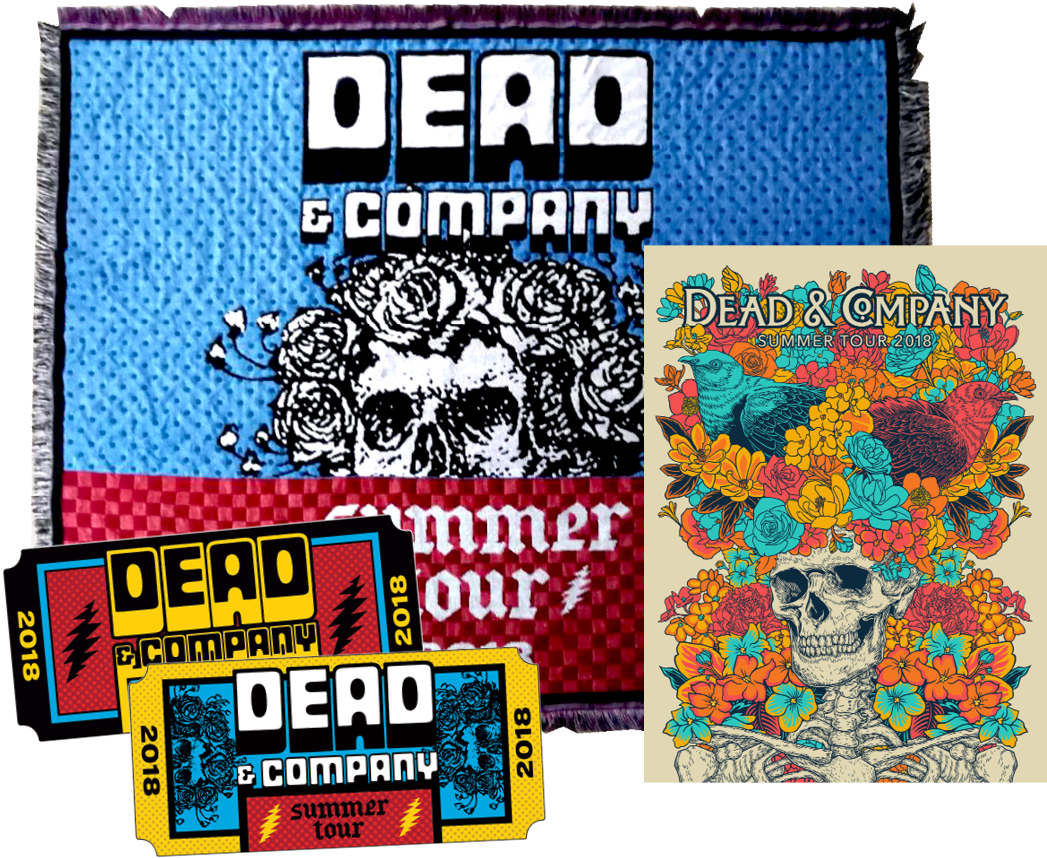 Dead & Co 2018 Vip Poster - Dead And Company Summer 2018 (1080x880), Png Download