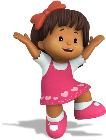Little People - Fisher Price Little People Mia (370x475), Png Download