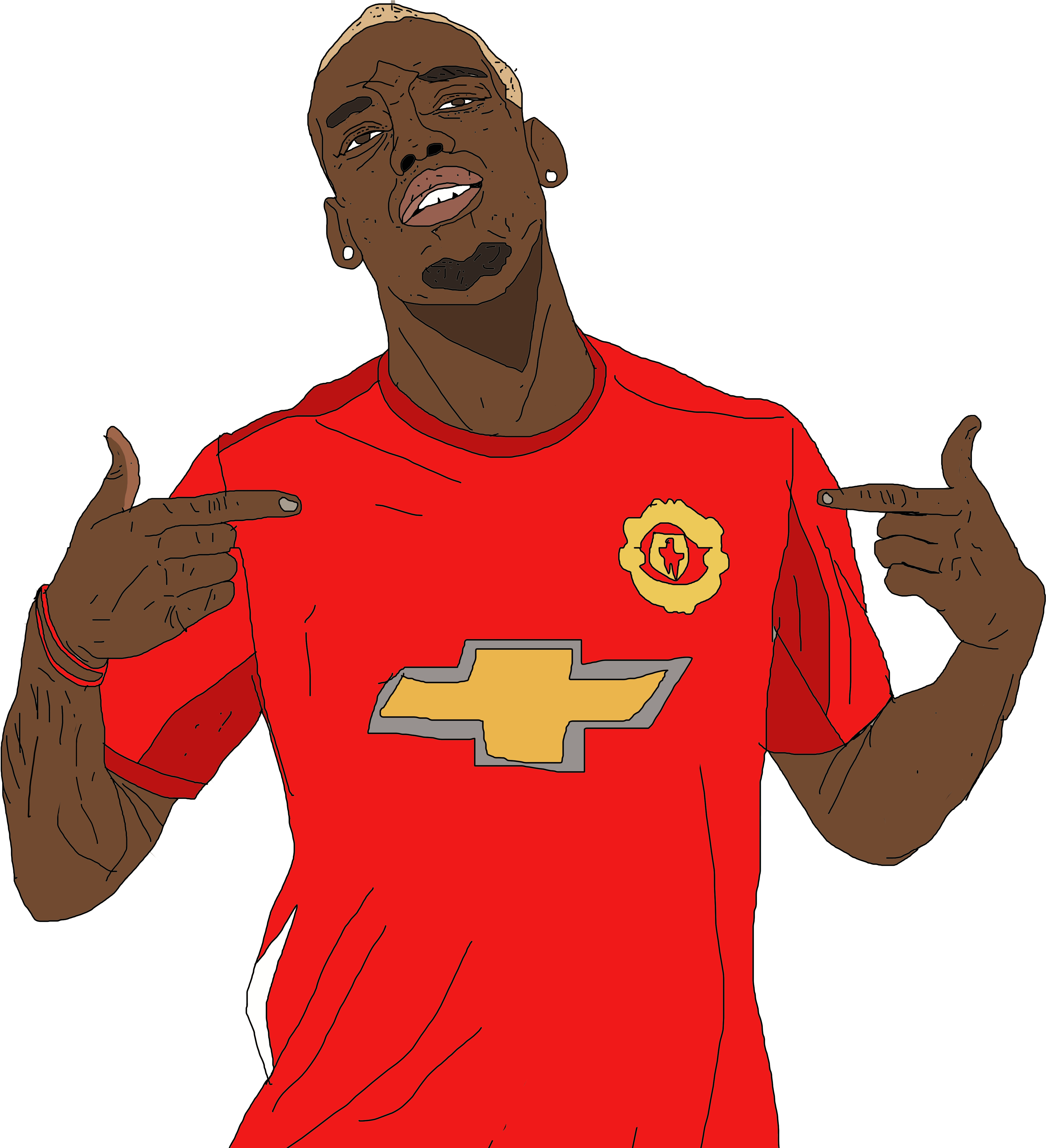For One Thing, You Don't Quite Appreciate The Speed - Paul Pogba (4724x4724), Png Download