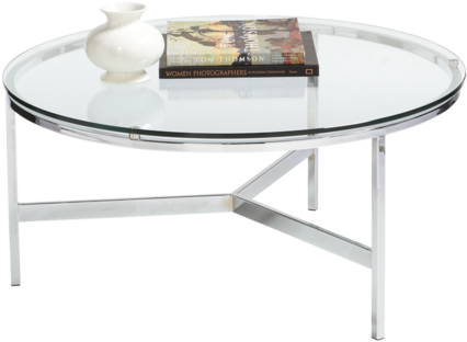 Flato Coffee Table - Sunpan Modern Home Flato Round Coffee Table (600x480), Png Download