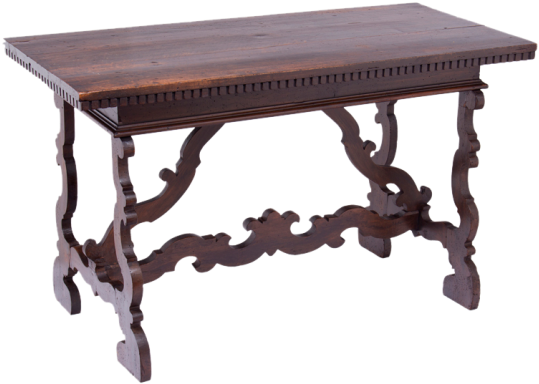 An Old Italian Trestle Table - Trestle Table (550x550), Png Download