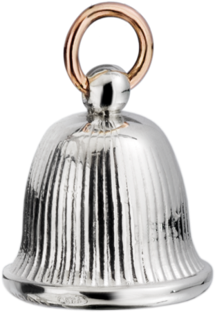 Vertical Stripes Bell - Silver (1024x1024), Png Download