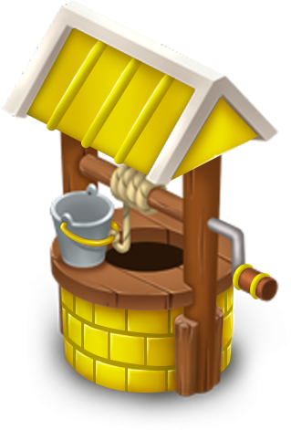 Golden Well - Hay Day Well (470x470), Png Download