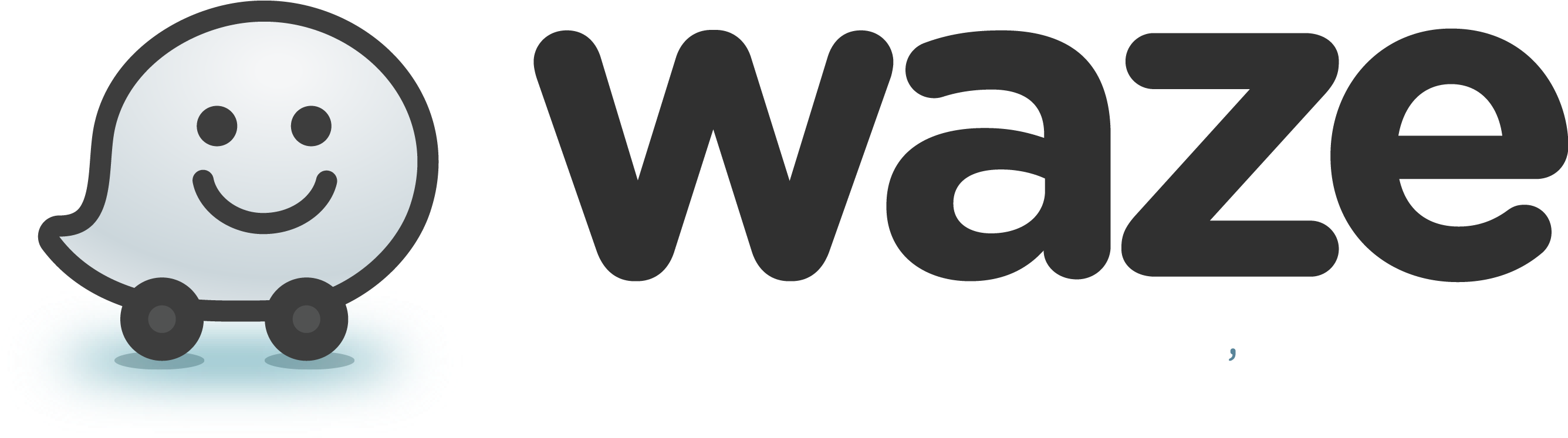 ¡te Esperamos - Waze Png Waze Logo (2735x786), Png Download