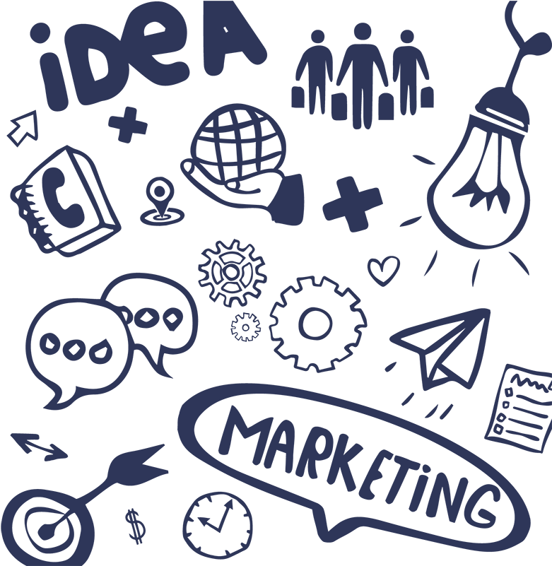 Fondo Azul Oscuro Link Marketing - Marketing (800x800), Png Download