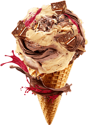 Sorvete Marula Com Mousse De Chocolate - Sorvete Ice Cream (360x514), Png Download